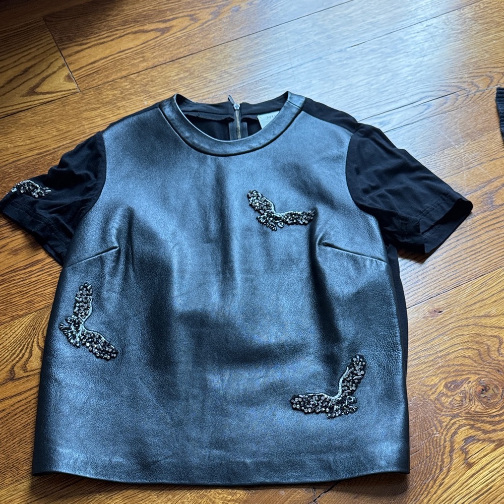 Black Embellished Women's Top